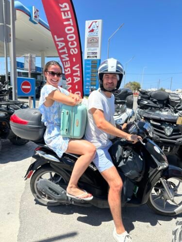 rental scooter santorini Moto Panos
